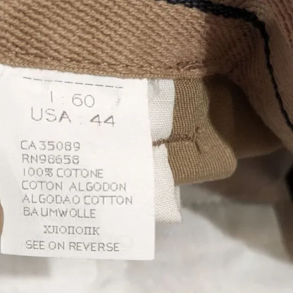 Paul & Shark Yachting Summer Chinos Cotton Pleated Trouser Khaki Tan Mens 44 NWT